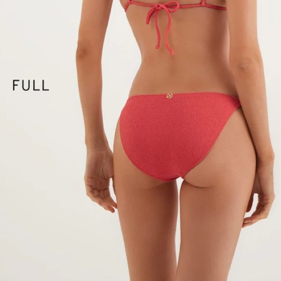 NWT Vix Firenze Beads Bikini Bottom Full Coverage 24k Gold Plated Neon Large - Picture 9 of 10